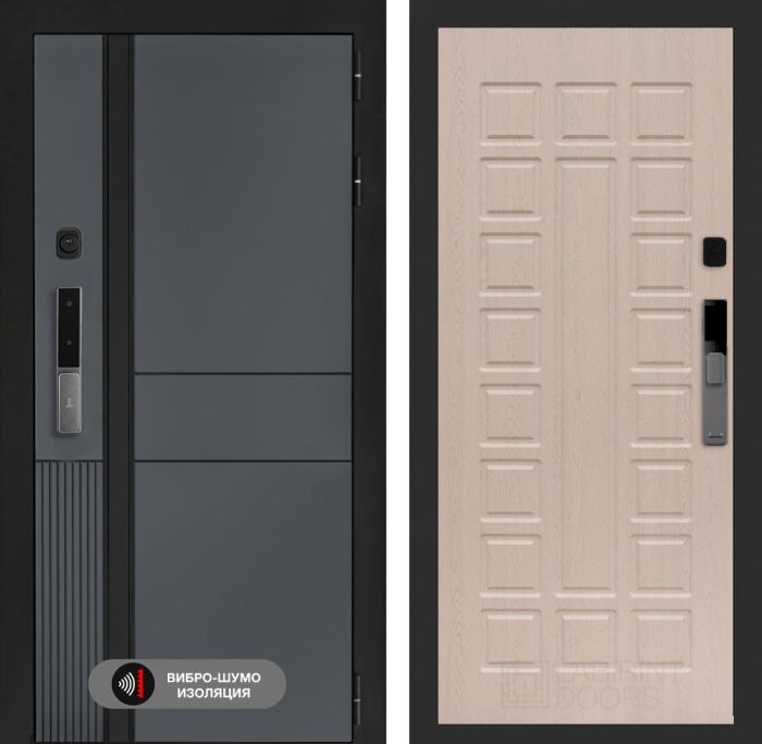 Входная дверь Лабиринт Эволаб Смарт - 04 – Беленый дуб