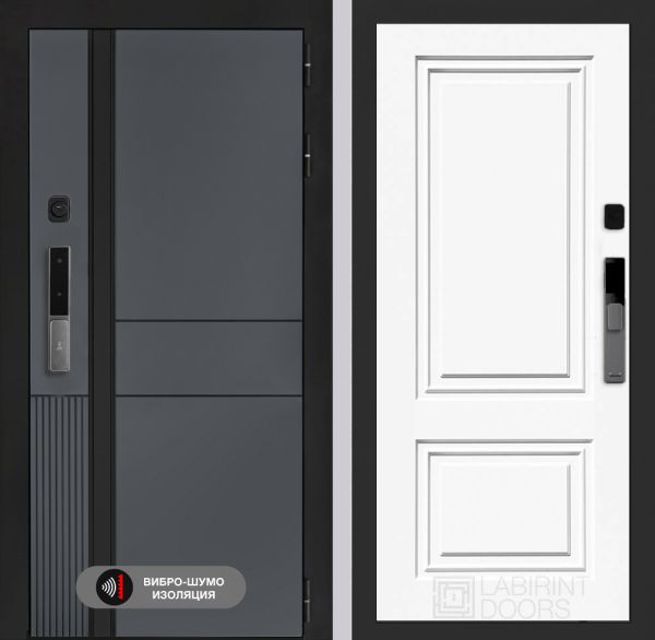 Входная дверь Лабиринт Эволаб Смарт 26 – Эмаль RAL 9003
