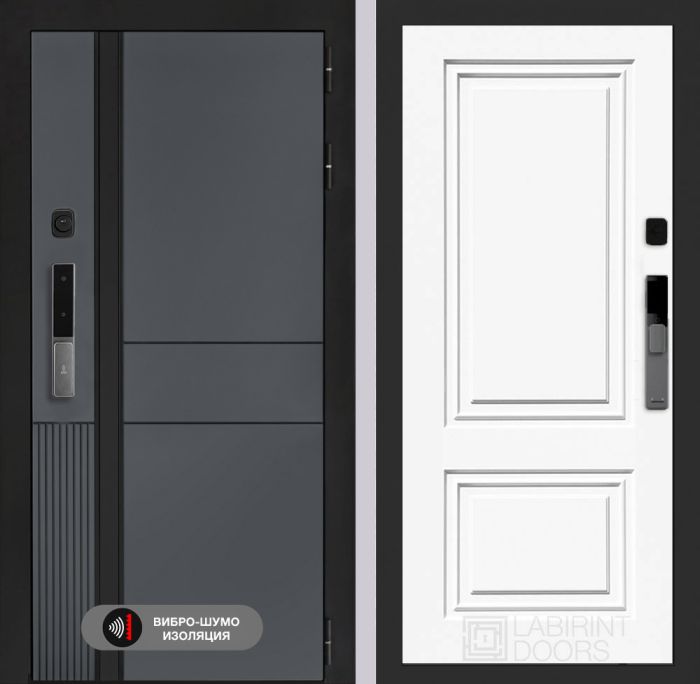 Входная дверь Лабиринт Эволаб Смарт 26 – Эмаль RAL 9003