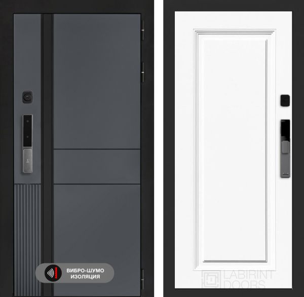 Входная дверь Лабиринт Эволаб Смарт 27 – Эмаль RAL 9003