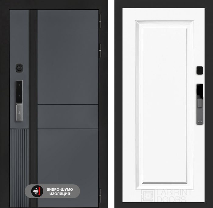 Входная дверь Лабиринт Эволаб Смарт 27 – Эмаль RAL 9003