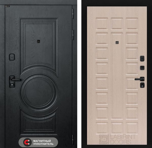 Входная дверь Лабиринт GRAND 04 - Беленый дуб