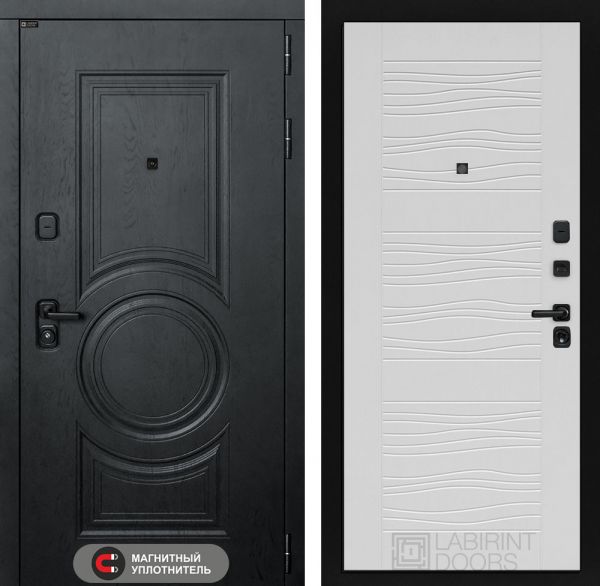 Входная дверь Лабиринт GRAND 06 - Белое дерево