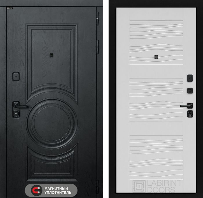 Входная дверь Лабиринт GRAND 06 - Белое дерево