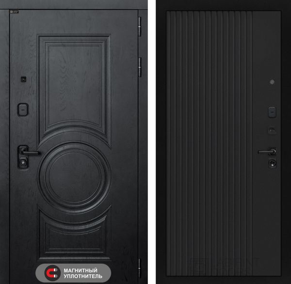 Входная дверь Лабиринт Гранд (GRAND) 29 - Черный кварц