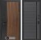 Входная дверь Лабиринт Айслаб 22 – Графит софт, черная вставка