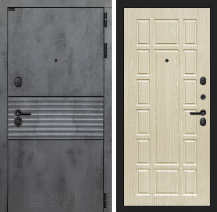 Входная дверь Лабиринт INFINITY 12 - Беленый дуб
