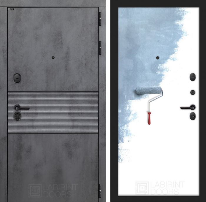 Входная дверь Лабиринт INFINITY 28 - Грунт под покраску