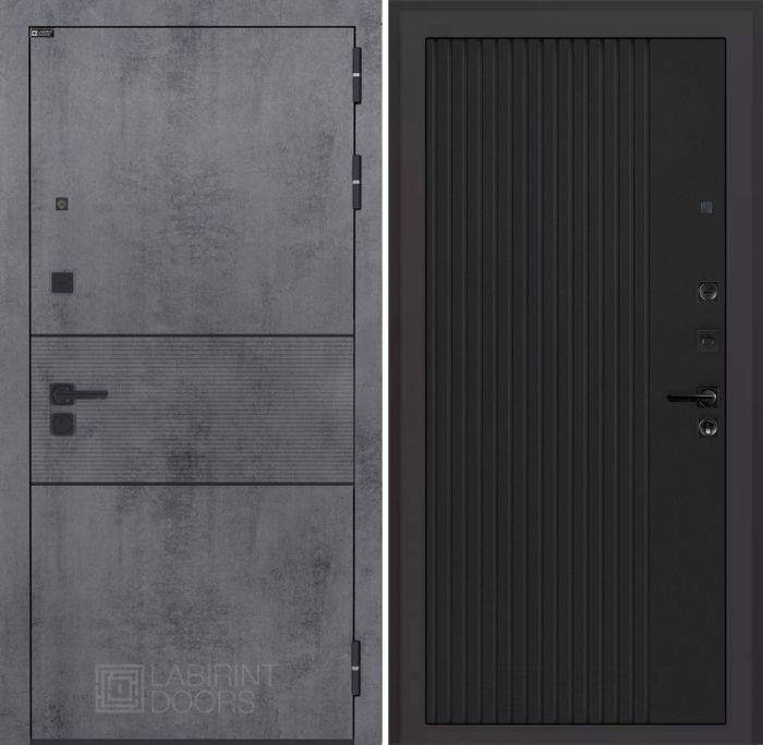 Входная дверь Лабиринт Инфинити (INFINITY) 29 - Черный кварц