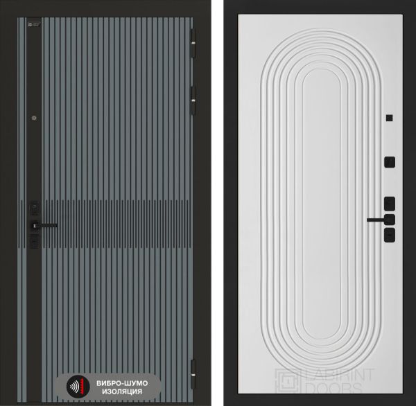Входная дверь Лабиринт ИССИДА (ISSIDA) - 33 - Белый софт