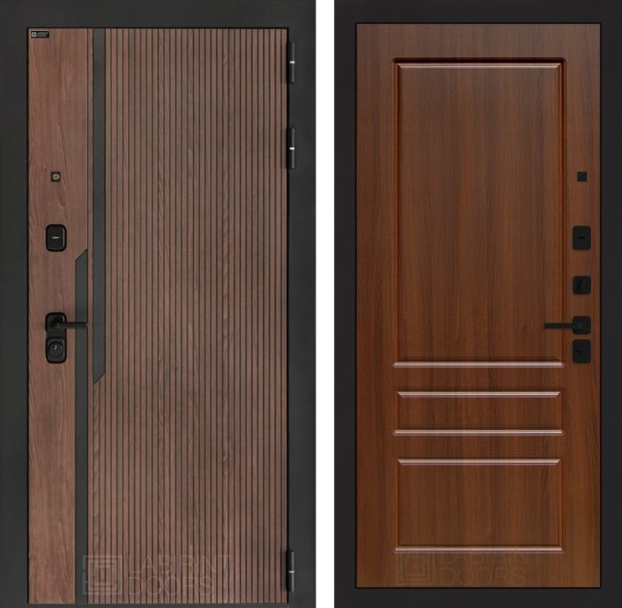 Входная дверь Лабиринт KARMINA 03 – Орех бренди