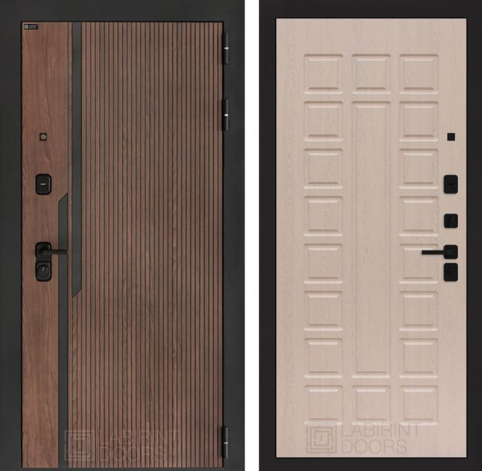 Входная дверь Лабиринт KARMINA 04 – Беленый дуб