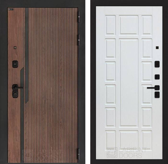 Входная дверь Лабиринт KARMINA 12 – Белое дерево