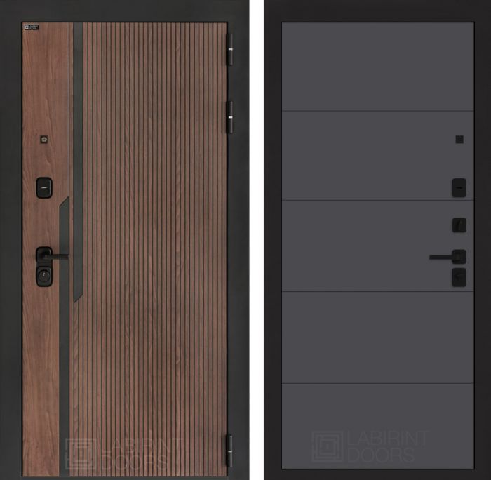 Входная дверь Лабиринт KARMINA 13 – Графит софт