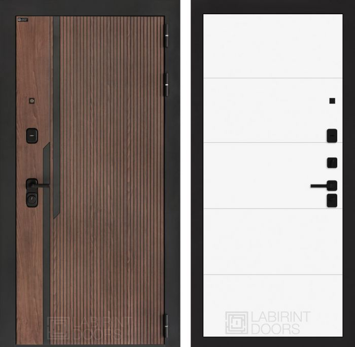 Входная дверь Лабиринт KARMINA 13 – Белый софт