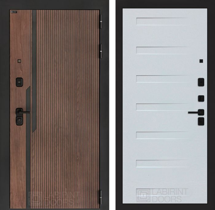 Входная дверь Лабиринт KARMINA 14 – Дуб кантри белый горизонт