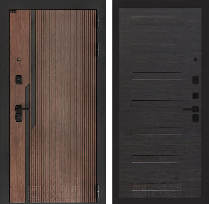 Входная дверь Лабиринт KARMINA 14 – Эковенге горизонтальный