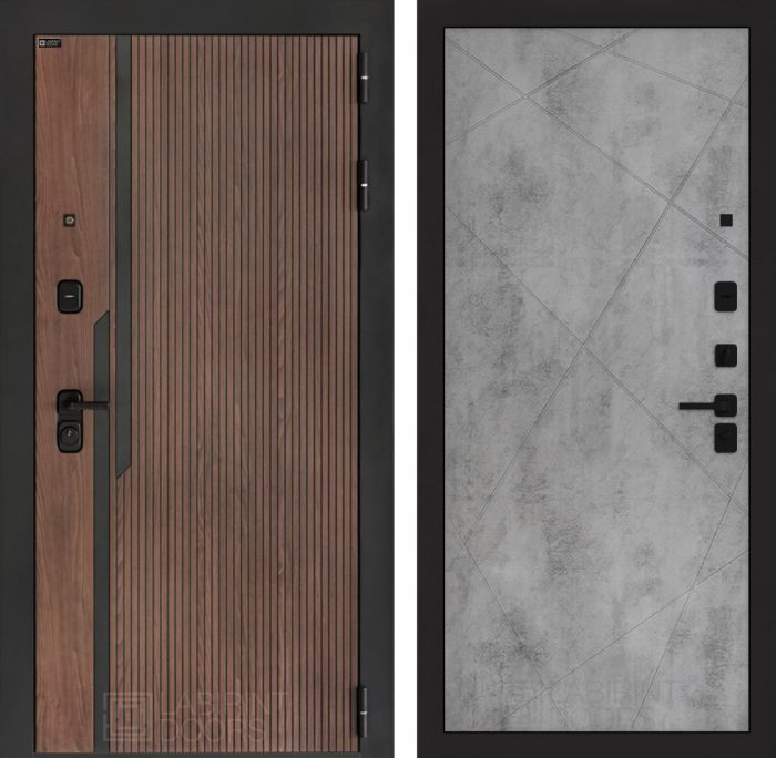 Входная дверь Лабиринт KARMINA 24 – Бетон светлый