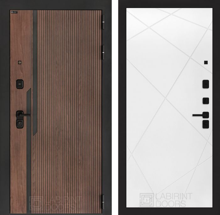 Входная дверь Лабиринт KARMINA 24 – Белый софт