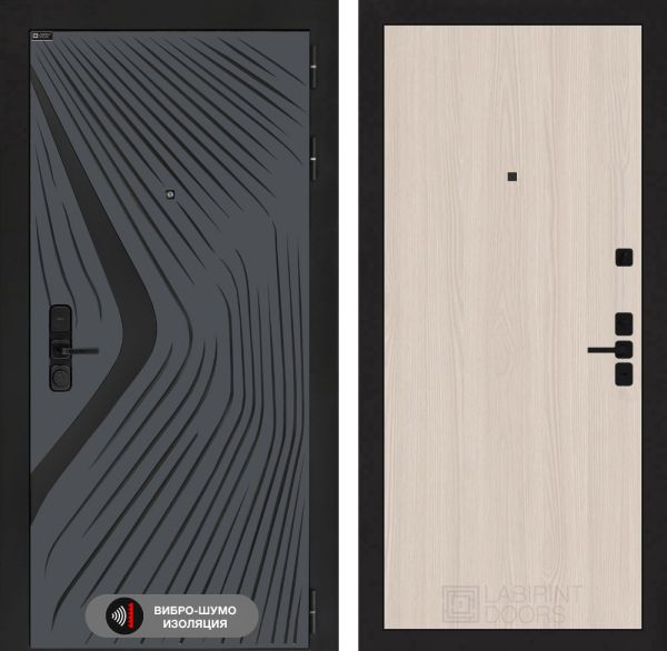 Входная дверь Лабиринт LEOLAB 05 – Ясень светлый