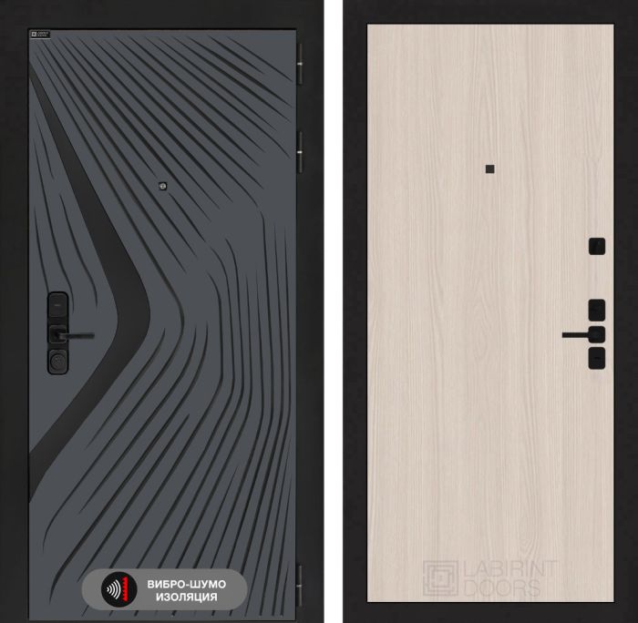 Входная дверь Лабиринт LEOLAB 05 – Ясень светлый