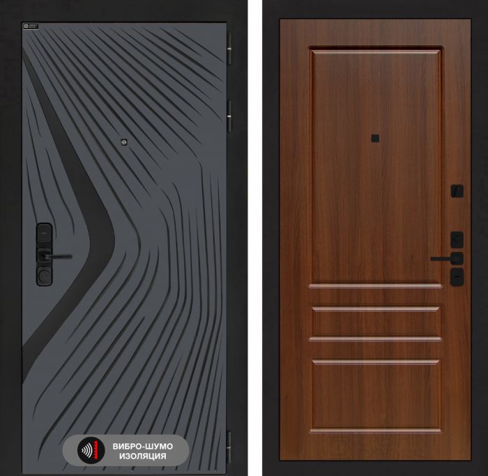 Входная дверь Лабиринт LEOLAB 03 – Орех бренди