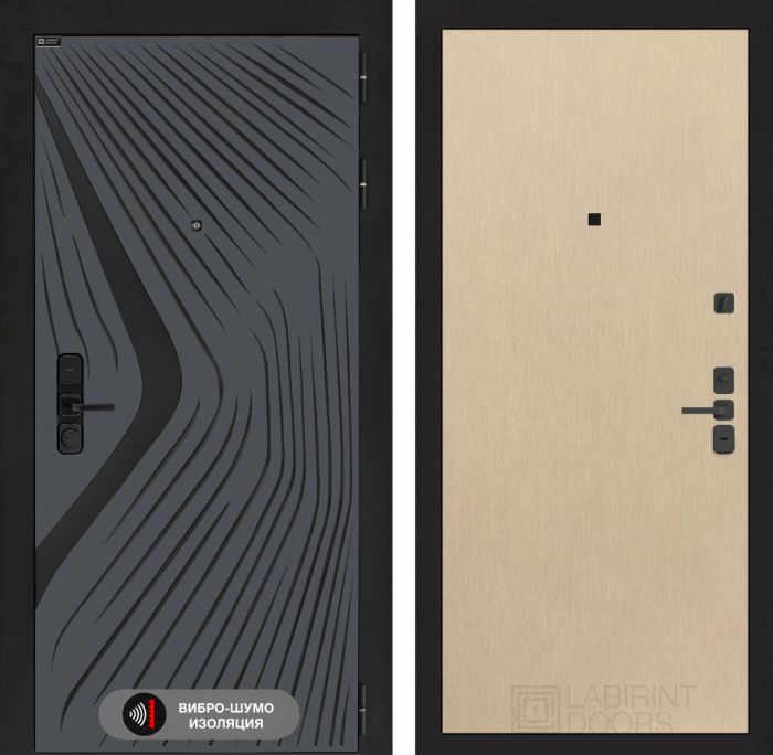 Входная дверь Лабиринт LEOLAB 05 – Венге светлый