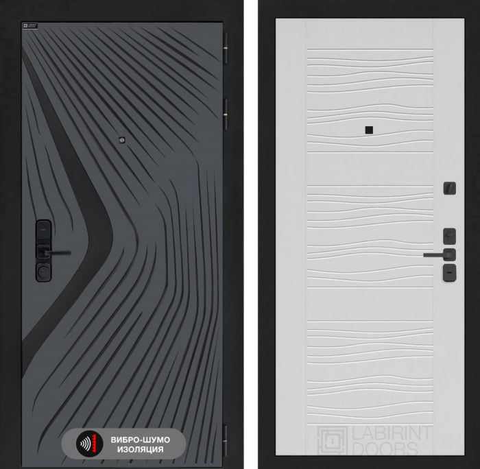 Входная дверь Лабиринт LEOLAB 06 – Белое дерево