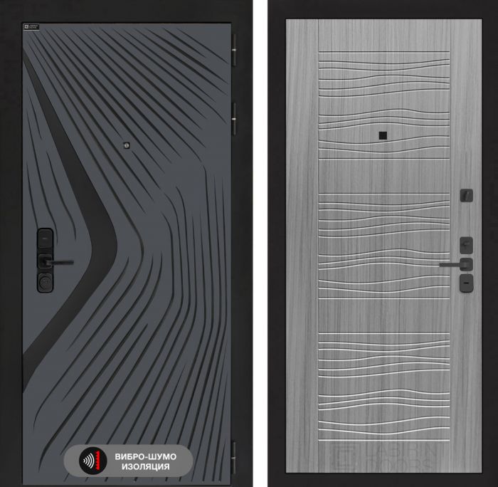 Входная дверь Лабиринт LEOLAB 06 – Сандал серый