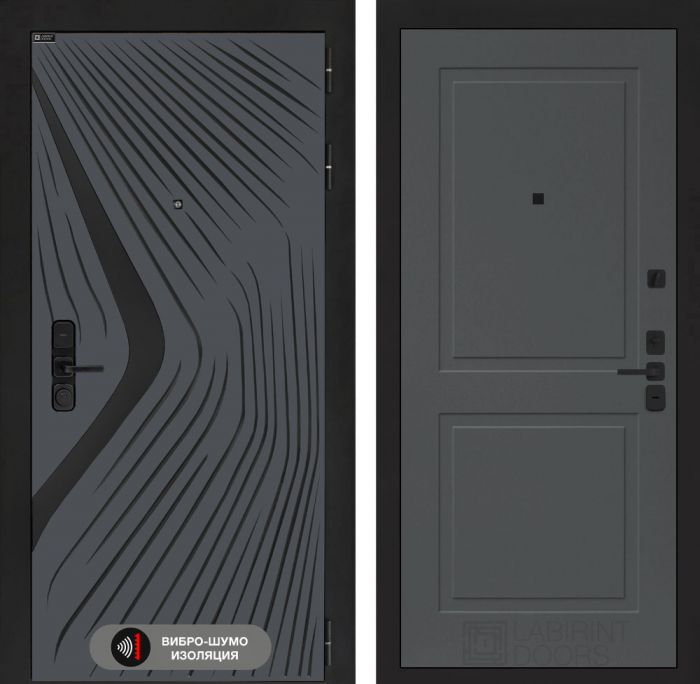 Входная дверь Лабиринт LEOLAB 11 – Графит софт