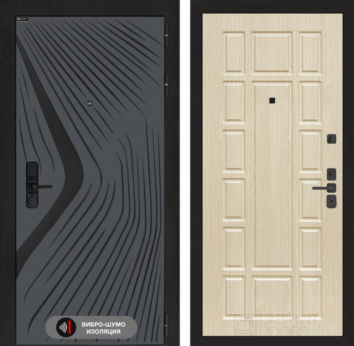 Входная дверь Лабиринт LEOLAB 12 – Беленый дуб