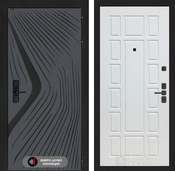 Входная дверь Лабиринт LEOLAB 12 – Белое дерево