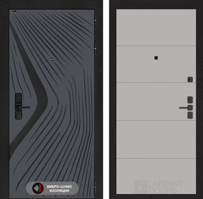 Входная дверь Лабиринт LEOLAB 13 – Грей софт