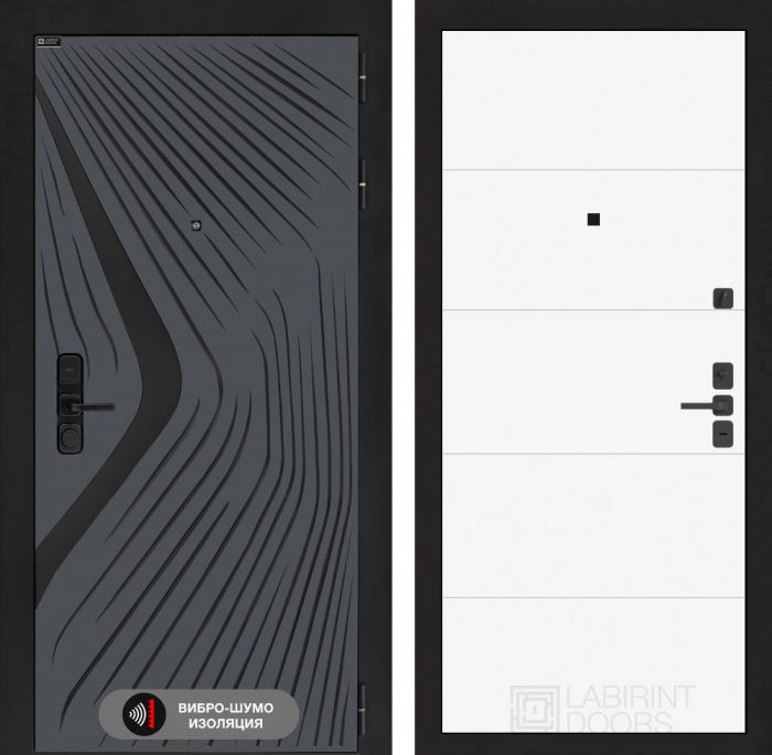 Входная дверь Лабиринт LEOLAB 13 – Белый софт