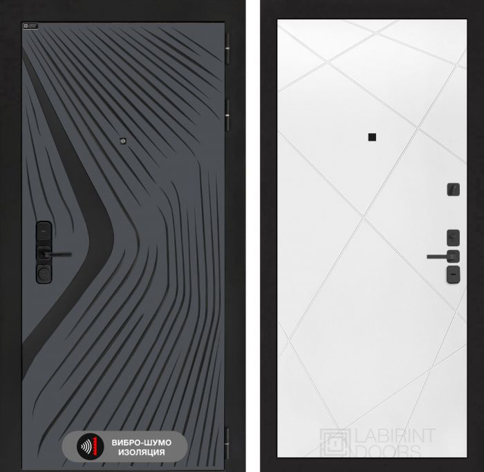 Входная дверь Лабиринт LEOLAB 24 – Белый софт