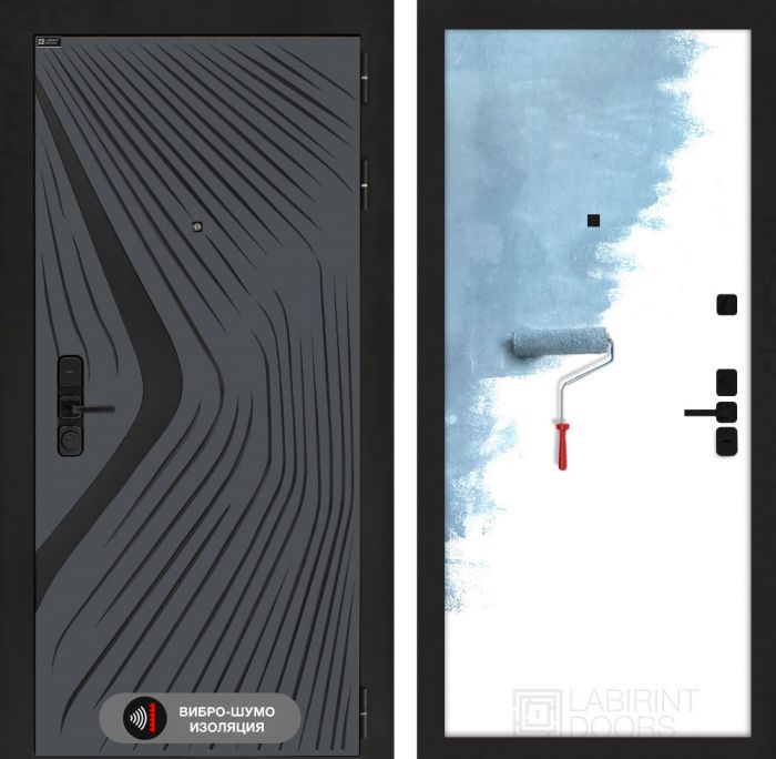 Входная дверь Лабиринт LEOLAB 28 – Грунт под покраску