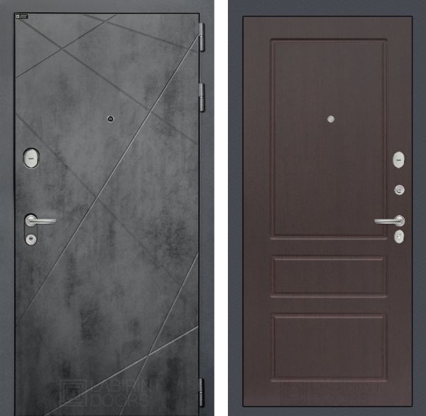 Входная дверь Лабиринт LOFT 03 - Орех премиум