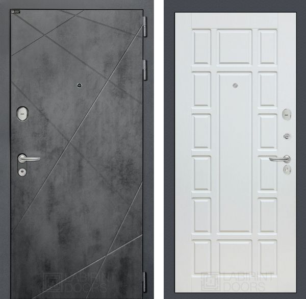 Входная дверь Лабиринт LOFT 12 - Белое дерево