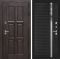 Входная дверь Лабиринт Лондон - 31 Черный кварц (зеркальная вставка с тонировкой)
