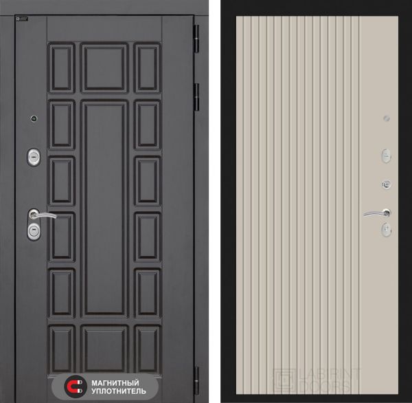 Входная дверь Лабиринт Нью-Йорк замок Mottura 29 - Капучино