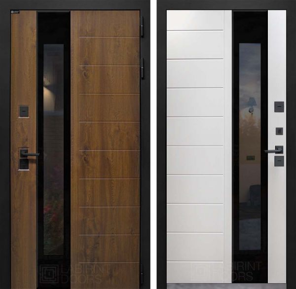 Входная дверь Лабиринт NORD с терморазрывом и стеклопакетом