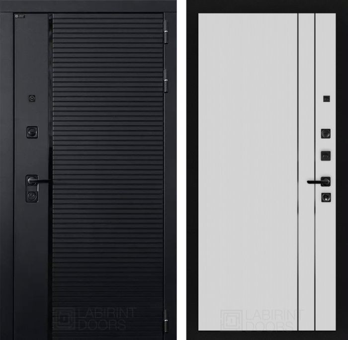 Входная дверь Лабиринт PIANO замок Mottura 10 - Белый рельеф софт