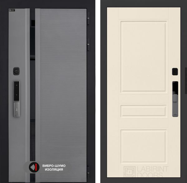 Входная дверь Лабиринт Пиано Смарт 2.0 - 03 Крем софт