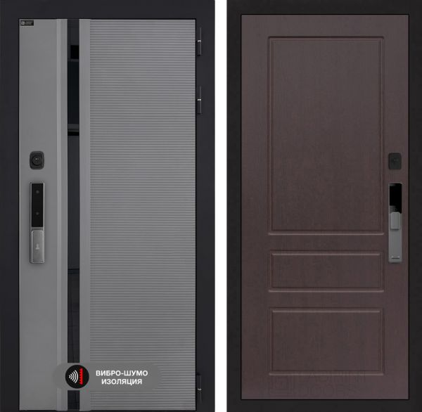 Входная дверь Лабиринт Пиано Смарт 2.0 - 03 Орех премиум