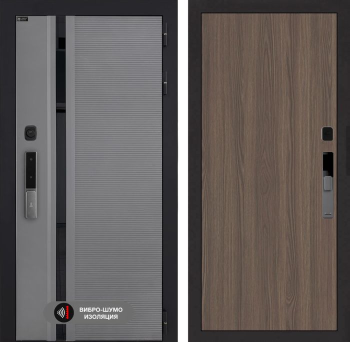 Входная дверь Лабиринт Пиано Смарт 2.0 - 05 Ясень темный
