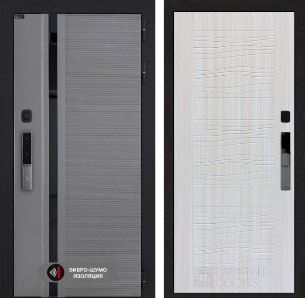 Входная дверь Лабиринт Пиано Смарт 2.0 - 06 Сандал белый