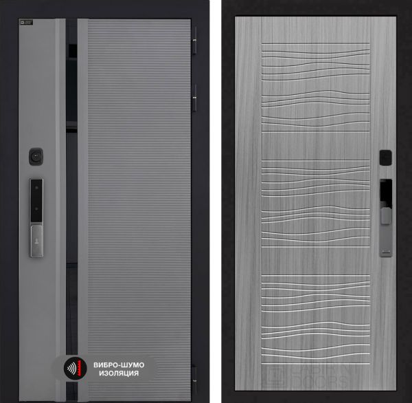 Входная дверь Лабиринт Пиано Смарт 2.0 - 06 Сандал серый