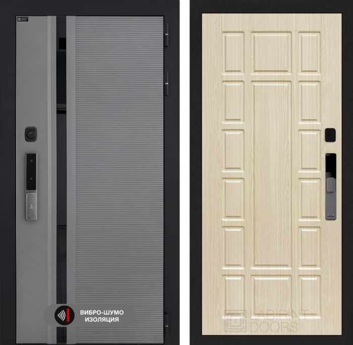Входная дверь Лабиринт Пиано Смарт 2.0 - 12 Беленый дуб