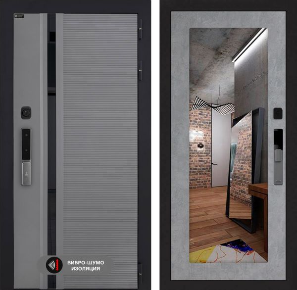 Входная дверь Лабиринт Пиано Смарт 2.0 - 18 Бетон светлый