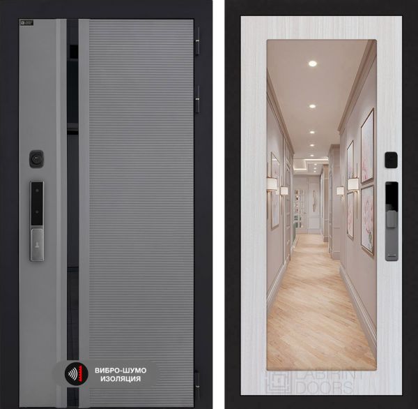 Входная дверь Лабиринт Пиано Смарт 2.0 - 18 Сандал белый